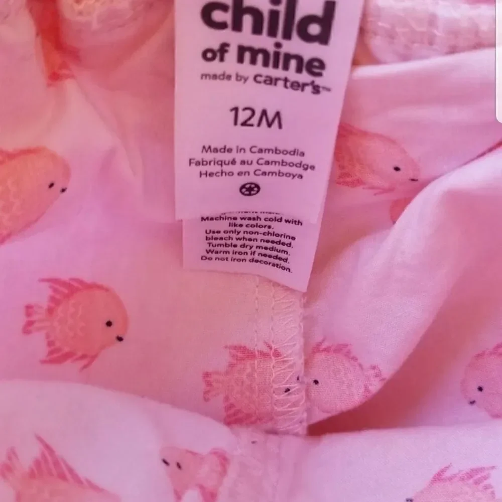 Pink goldfish ruffle bloomers